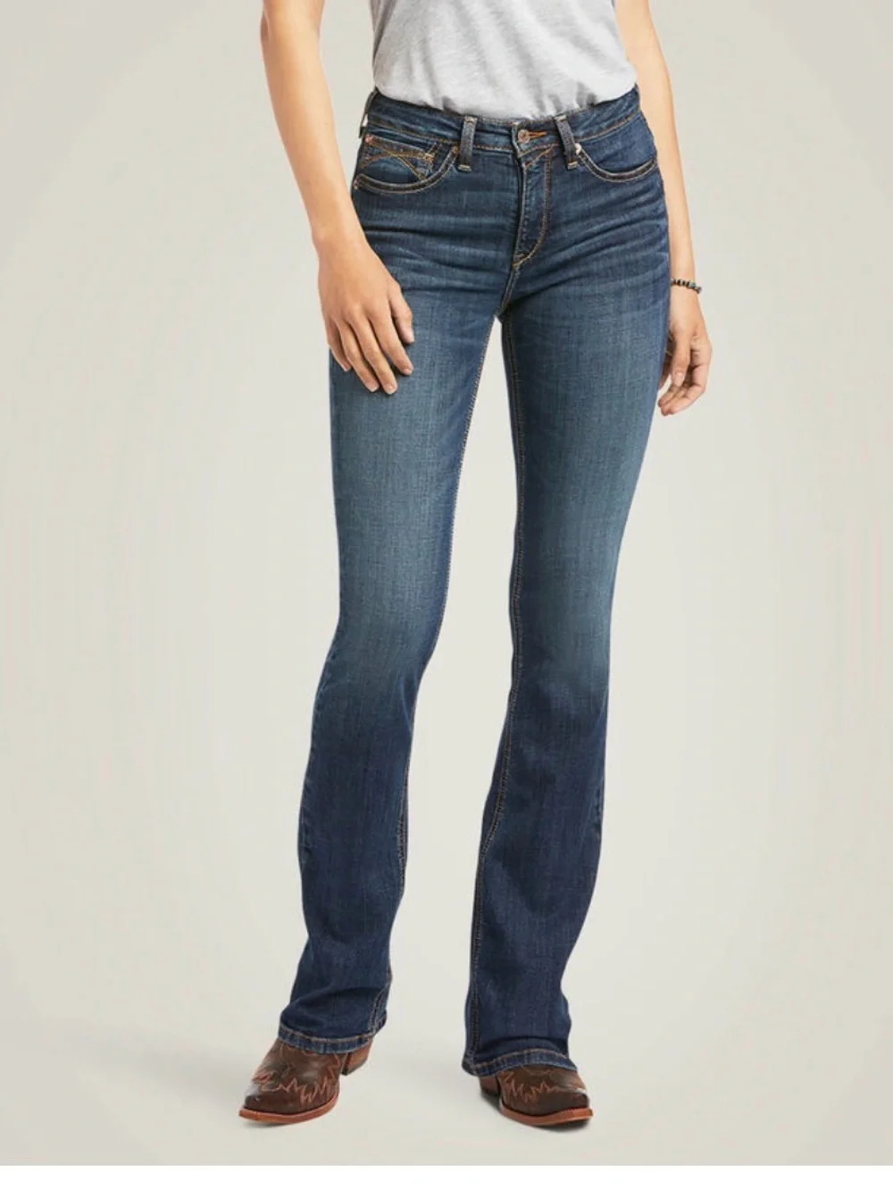 Ariat R.E.A.L. High Rise Fernanda Boot Cut Jean Size 27L NWT - Picture 2 of 7